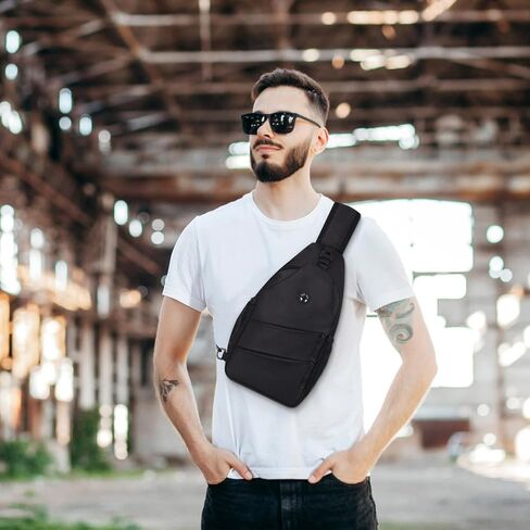 Pritent Crossbody Bags for Women Men Trendy Sling Bag Backpack Casual Chest Bag with Convertible Shoulder Strap in Kuwait