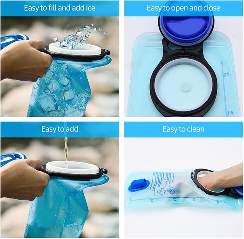 1.5L/2L/2.5L/3L Large Opening Hydration Bladder for Cycling Hiking Camping in Saudi Arabia