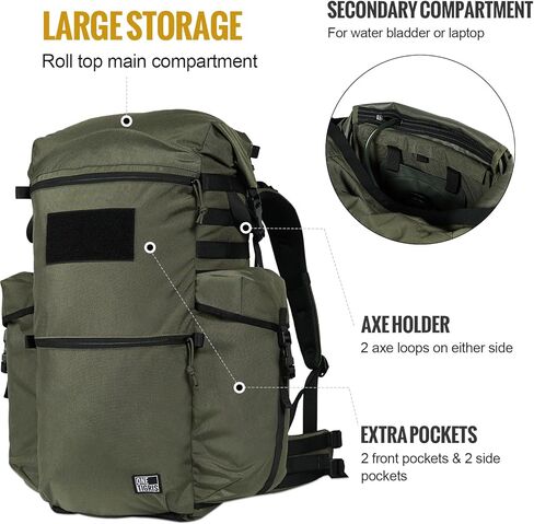 OneTigris WILD ROCKET 45L Backpack - Durable 500D Cordura Nylon ALICE Pack, Hiking Daypack for Outdoor Adventures in Kuwait