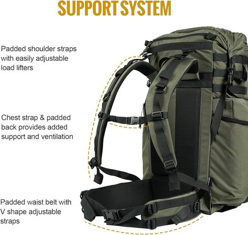 OneTigris WILD ROCKET 45L Backpack - Durable 500D Cordura Nylon ALICE Pack, Hiking Daypack for Outdoor Adventures in Kuwait