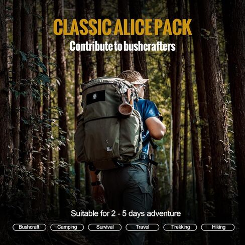 OneTigris WILD ROCKET 45L Backpack - Durable 500D Cordura Nylon ALICE Pack, Hiking Daypack for Outdoor Adventures in Kuwait