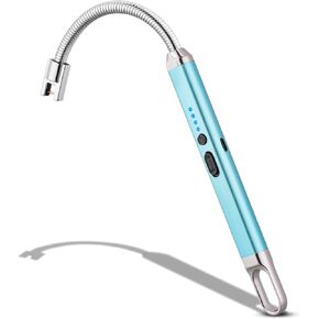 MEIRUBY ولاعة شمعة كهربائية ولاعة عيد الميلاد هدايا للنساء والرجال ولاعة USB قابلة لإعادة الشحن ولاعة قوس للشموع والتخييم والشواء وهدايا عيد الميلاد للرجال والنساء (ذهبي وردي)