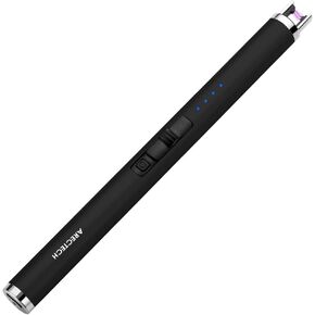 ARECTECH Electric Arc Plasma Lighters for Candle Rechargeable, Kitchen Camping Type-C Black