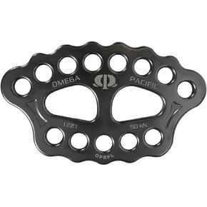 Omega Pacific 13 Hole Rigging Plate - Firefighting and Rescue Equipment, Multi-Point Connector with 20 mm Holes, NFPA 1983 Certified, 50 kN, Weight 436 g in Kuwait