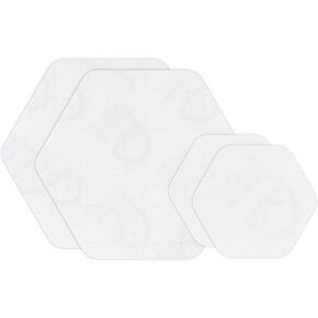 GEAR AID Tenacious Tape Repair Patches for Jackets, Tents, Outdoor Gear and Technical Fabrics, 3" Rounds, 2.5" and 1.5" Hex Shapes, Color and Size Options, Clear