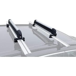 BRIGHTLINES Improved Universal Roof Ski Racks, Snowboard Racks, Ski Carriers 2pcs Mount on car top Cross Bars (Up to 6 Skis or 4 Snowboards) in Saudi Arabia