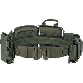YAKEDA Tactical Battle Belts 8-in-1 Molle Hunting Belt Fishing Game Belt with Pouches for Comfort & Reliability (Black) in Saudi Arabia