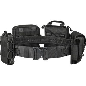 YAKEDA Battle Belts Tactical Molle Duty Belts Law Enforcement with Pouches 8-in-1(Tan)