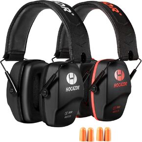 Hocazor Shooting Ear Protection NRR 26dB Suit for Shooting Range Racing Concert Sports الأحداث المطارات - أسود وأرجواني HO1006 in Kuwait