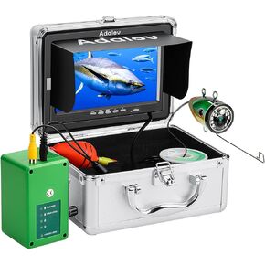 Underwater Fishing Camera, 𝟮𝟬𝟮𝟯 𝙪𝙥𝙜𝙧𝙖𝙙𝙚 AdaLov Portable Fish Finder Camera with Depth Temperature Display-Waterproof HD1000TVL Fishing Camera for Ice, Lake and Boat Fishing in Kuwait