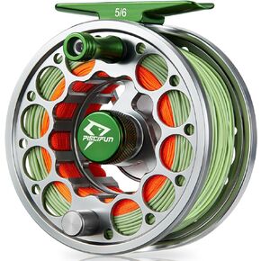 بكرة صيد السمك Piscifun Sword Fly، بكرة ذبابة مصنوعة من سبائك الألومنيوم بآلة CNC، 3/4، 5/6، 7/8، 9/10 الوزن، أسود، جونميتال، رمادي فلكي، وردي in Kuwait