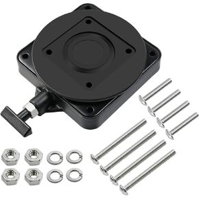Vanshly,2207003 Low-Profile Swivel Mounting Base Compatible with Cannon Downrigger,Black Composite in Kuwait