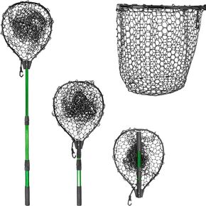 Telescoping Aluminum Alloy Fishing Net - Adjustable Length and Rubber net, 32-52.7 Inches, Maximum Load 20 Pounds in Saudi Arabia