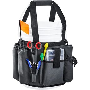 بالميث منظم ادوات الصيد على الجليد، دلو قابل للتعديل مع حامل زرادية لدلو سعة 5 جالون in Kuwait