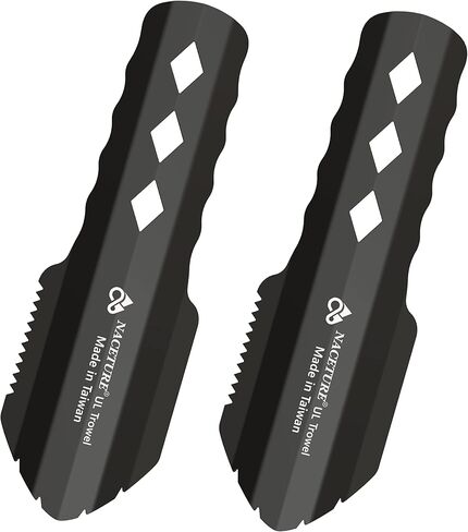 Ultralight Backpacking Trowel Aluminum Shovel Small Potty Multitool with Longer Handle Design Essential for Hiking, Camping and Survival Bags(Black 1 Pack) in Kuwait