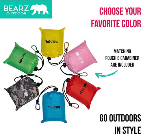 Pocket Blanket - Beach Blanket Waterproof Sandproof, Picnic Blankets Waterproof Foldable, Lightweight & Compact for Hiking, Camping, Travel, Festival Accessories in Kuwait
