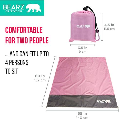 Pocket Blanket - Beach Blanket Waterproof Sandproof, Picnic Blankets Waterproof Foldable, Lightweight & Compact for Hiking, Camping, Travel, Festival Accessories in Kuwait