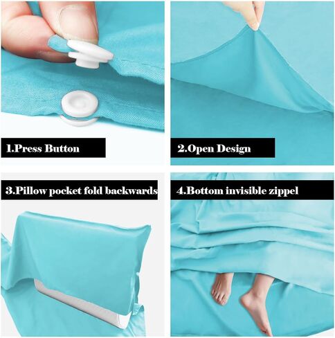 Sleeping Bag Liner,Travel Sheet & Adult Sleep Sack, Camping Sheets Travel Sleep Sack for Backpacking,Hotels & Hostels -Lightweight Single &Double Travel Sheet Camping Sheets in Kuwait