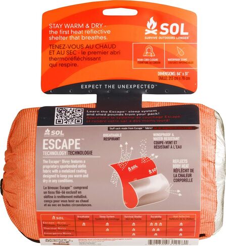 Survive Outdoors Longer 70% Reflective Escape Bivvy, Orange in Saudi Arabia