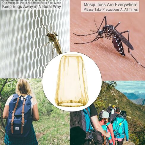 Emergency Sleeping Bags Thermal Blankets Mosquito Head Net Mesh Set 3 Pack, Survival Bivy Sack Survival Gear for Hiking, Camping, First Aid Kits, Outdoor Survival Gear in Kuwait