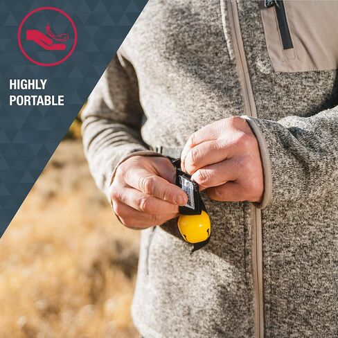 SABRE Frontiersman Bear Bell, Magnetic Silencer, Durable Hook and Loop Strap Attachment, Helps To Prevent Startling Bears While Hiking in Saudi Arabia
