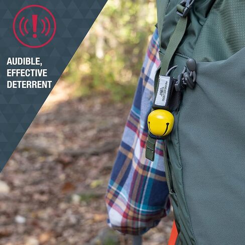SABRE Frontiersman Bear Bell, Magnetic Silencer, Durable Hook and Loop Strap Attachment, Helps To Prevent Startling Bears While Hiking in Saudi Arabia