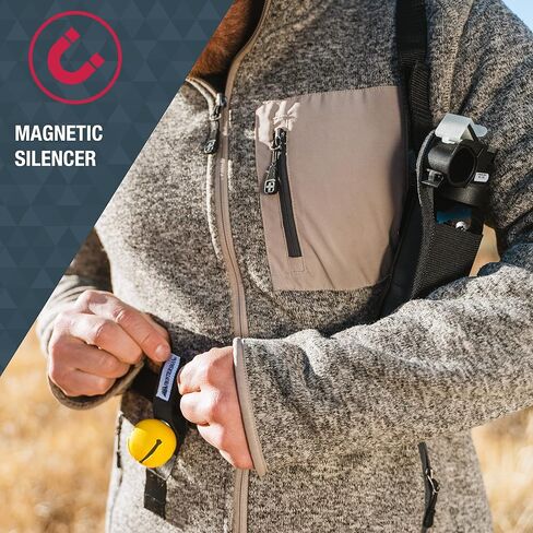 SABRE Frontiersman Bear Bell, Magnetic Silencer, Durable Hook and Loop Strap Attachment, Helps To Prevent Startling Bears While Hiking in Saudi Arabia