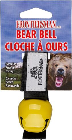 SABRE Frontiersman Bear Bell, Magnetic Silencer, Durable Hook and Loop Strap Attachment, Helps To Prevent Startling Bears While Hiking in Saudi Arabia
