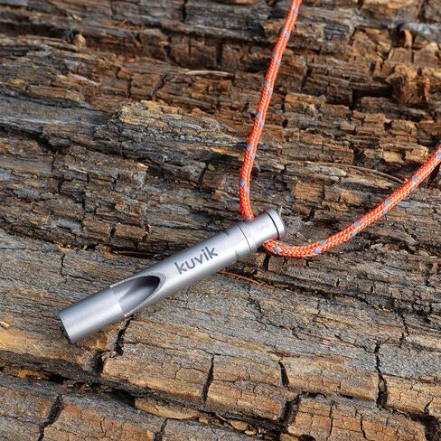 Kuvik Titanium Whistle (2 Pack) with Red Reflective Lanyard in Kuwait