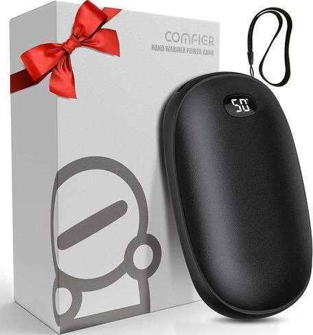 Coococo 2 في 1 لتدفئة اليد قابلة لإعادة الشحن وبنك طاقة 8000 مللي أمبير في الساعة، جهاز تدفئة اليد USB قابل لإعادة الاستخدام، حجم الجيب، سخان يدوي كهربائي على الوجهين، التخييم في الهواء الطلق، الغولف، هدية الصيد in Kuwait