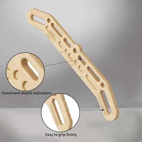 POWER GUIDANCE Wooden Hangboard Portable Rock Climbing Hangboard with Suspension Training Function, Enhance Finger Grip Strength, Indoor and Outdoor Use in Saudi Arabia