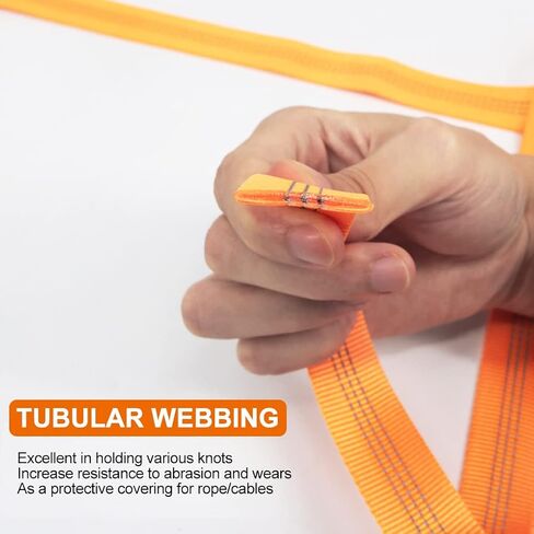 CE UIAA Certified 1 Inch Nylon Webbing Strap/Tubular Climbing Webbing - Heavy Duty Strap for Rescue, Climbing, Harnesses, Rock Work, & Firefighting in Saudi Arabia