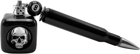 Bullet Pocket Chalker - Black Powder Coated - with Skull in Kuwait