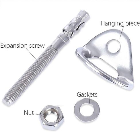 AOKWIT 25KN Anchor Hooks Set, Heavy Duty Climbing Anchor Hangers and Bolt Steel Expansion Bolt Piton Safe Rock Climbing Fixed Point Fixed Point in Saudi Arabia
