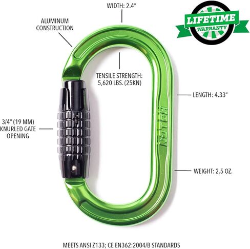 Notch Absolute Oval Aluminum Carabiner (54441) in Kuwait
