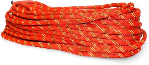 حبل تسلق الصخور الثابت من فيريكسوس 10.5 ملم - 30 متر (100 قدم) حبل نايلون شديد التحمل لتسلق الجبال في الهواء الطلق، والهبوط بالحبل، وتسلق الأشجار، وتسلق الجليد، والإنقاذ والهروب in Kuwait