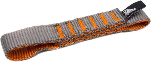 Fusion Climb ProGlide Quickdraw Runner - 5000 lb Tested Stitched Loop Nylon Webbing 120cm x 1.7cm - Gray/Orange in Saudi Arabia
