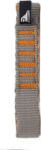 Fusion Climb ProGlide Quickdraw Runner - 5000 lb Tested Stitched Loop Nylon Webbing 120cm x 1.7cm - Gray/Orange in Saudi Arabia