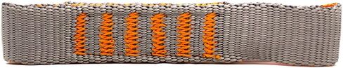 Fusion Climb ProGlide Quickdraw Runner - 5000 lb Tested Stitched Loop Nylon Webbing 120cm x 1.7cm - Gray/Orange in Saudi Arabia