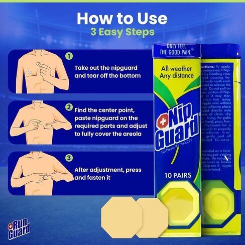 20, 60, 100 Anti-Chafing Nipple Covers for Endurance Athletes. - Guaranteed Nipple Protection Since 1998 in Kuwait