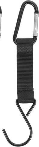 VEdusa خطافات سياج سوداء للبيسبول من النايلون، أبازيم أمان، خطافات معدنية متعددة الوظائف، ملحقات مناسبة وسلسلة مفاتيح، إكسسوارات للكرة اللينة، معدات رياضية خارجية، كوب ماء على الظهر in Kuwait