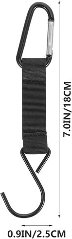 VEdusa خطافات سياج سوداء للبيسبول من النايلون، أبازيم أمان، خطافات معدنية متعددة الوظائف، ملحقات مناسبة وسلسلة مفاتيح، إكسسوارات للكرة اللينة، معدات رياضية خارجية، كوب ماء على الظهر in Kuwait