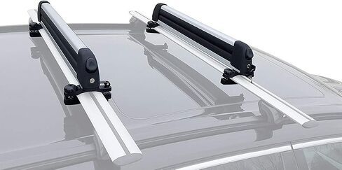 BRIGHTLINES Improved Universal Roof Ski Racks, Snowboard Racks, Ski Carriers 2pcs Mount on car top Cross Bars (Up to 6 Skis or 4 Snowboards) in Saudi Arabia