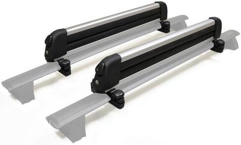 BRIGHTLINES Improved Universal Roof Ski Racks, Snowboard Racks, Ski Carriers 2pcs Mount on car top Cross Bars (Up to 6 Skis or 4 Snowboards) in Saudi Arabia