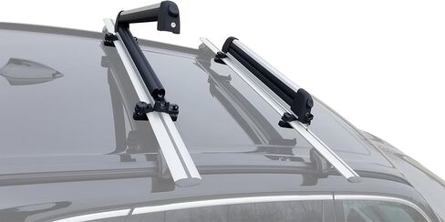 BRIGHTLINES Improved Universal Roof Ski Racks, Snowboard Racks, Ski Carriers 2pcs Mount on car top Cross Bars (Up to 6 Skis or 4 Snowboards) in Saudi Arabia
