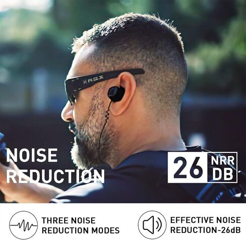 سدادات اذن الكترونية M20T من ايرمور، NRR26 ديسيبل، بلوتوث 5.3، سدادات اذن بخاصية الغاء الضوضاء لحماية السمع في نطاق الرماية ومدى المسدس والصيد in Kuwait