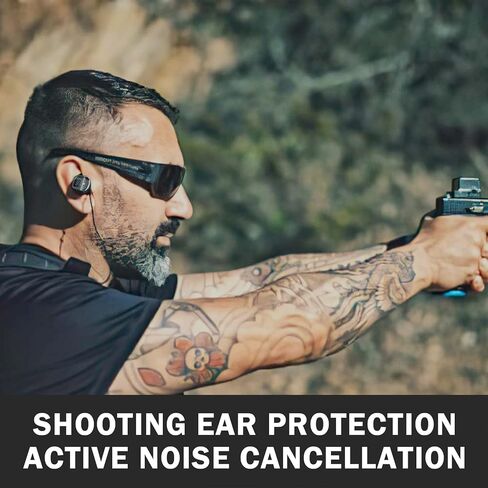 سدادات اذن الكترونية M20T من ايرمور، NRR26 ديسيبل، بلوتوث 5.3، سدادات اذن بخاصية الغاء الضوضاء لحماية السمع في نطاق الرماية ومدى المسدس والصيد in Kuwait