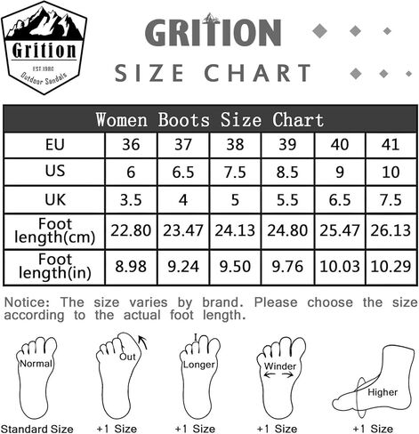 GRITION المرأة أحذية المشي لمسافات طويلة للماء الشتاء المشي الأحذية الكاحل الجوارب خفيفة الوزن في الهواء الطلق عالية أعلى الأزياء الظهر الدانتيل يصل عارضة التمهيد الدافئة in Kuwait