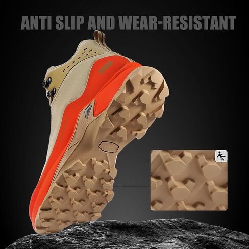 R CORD Women’s Waterproof Hiking Shoes Lightweight Comfortable Hiking Boots for Women Non-Slip Outdoor Walking Camping Trekking Trail Shoes for All Seasons in Saudi Arabia
