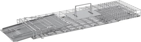 VEVOR Live Animal Cage Trap, 50" x 20" x 26" Humane Cat Trap Galvanized Iron, Folding Animal Trap with Handle for Stray Dogs, Armadillos, Raccoons, Marmots, Foxes in Saudi Arabia